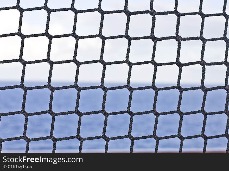 Rope Fence By Sea