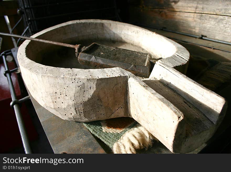 Old serbian traditional dish for making cookies. Old serbian traditional dish for making cookies