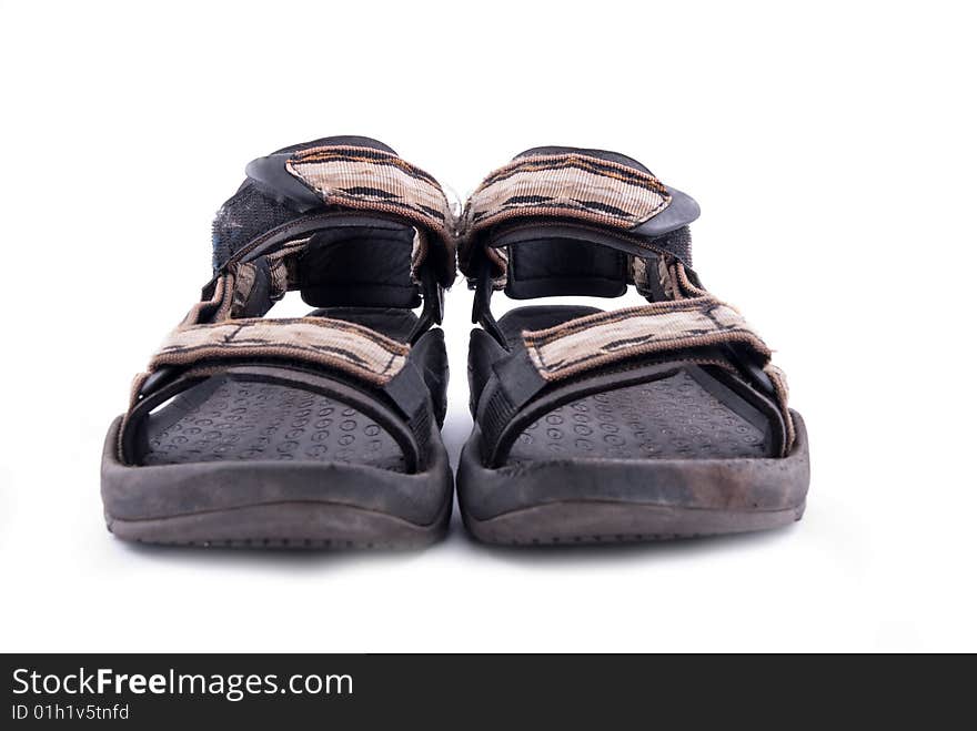 Men summer hiking shoe isolated on white background