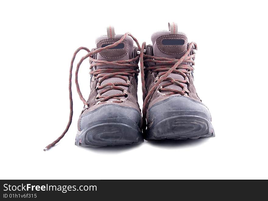 Men hiking shoe isolated on white background