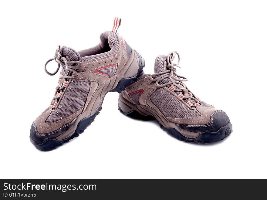 Men hiking shoe isolated on white background