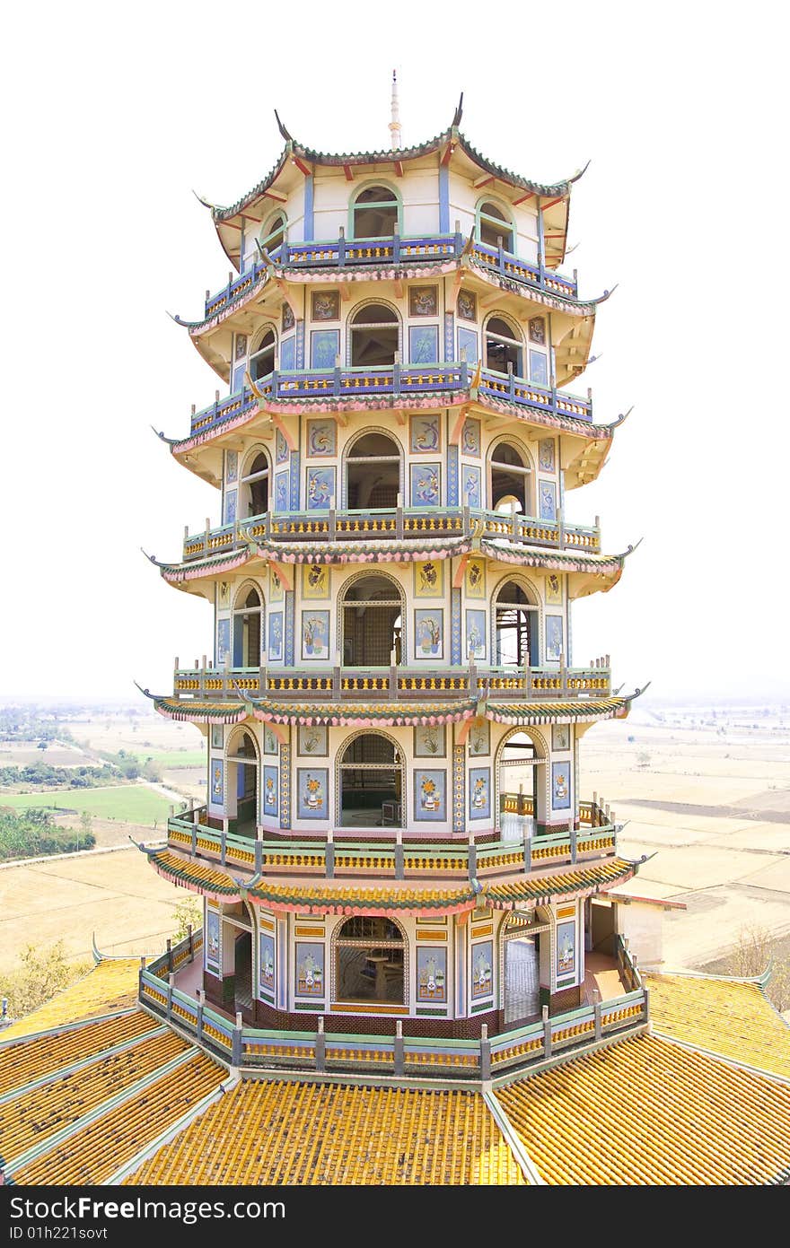 Chinese style building, Kanjanaburi, Thailand. Chinese style building, Kanjanaburi, Thailand.