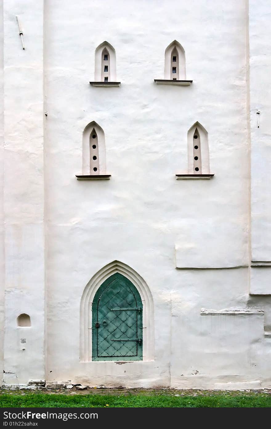 Medieval russian church in Great Novgorod, Russia