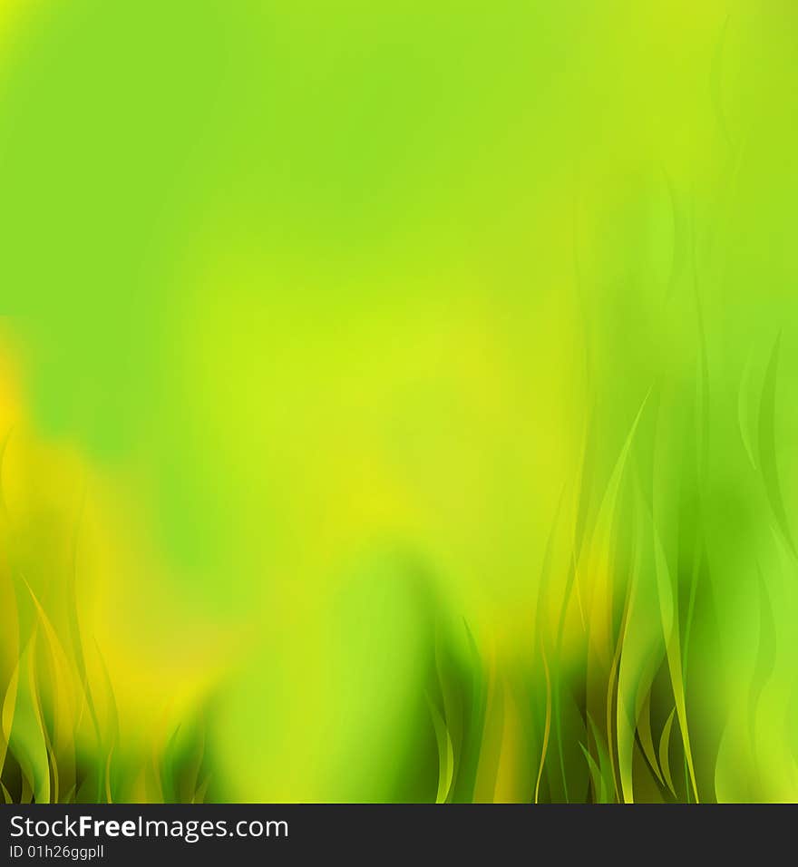 Illustration background green fire for web. Illustration background green fire for web.