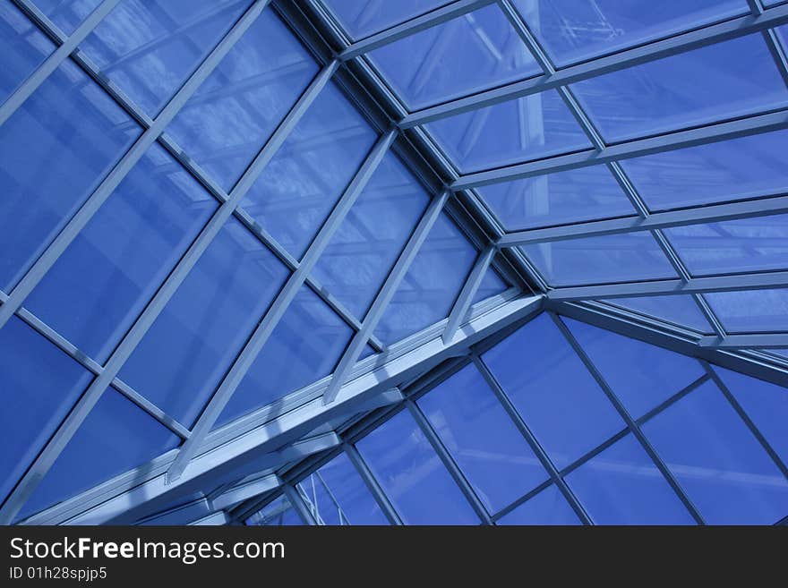 Glass ceiling modern centre business. Glass ceiling modern centre business