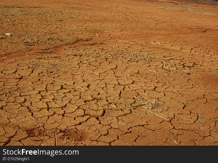 Dried land Land landscape texture Protect the environment. Dried land Land landscape texture Protect the environment