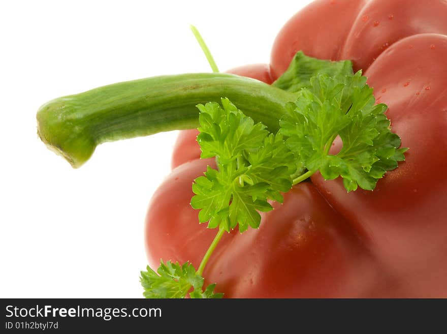 Red Paprika and Parsley.