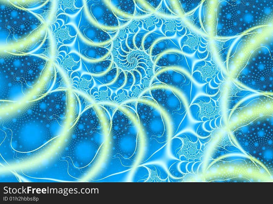 Vortex shaped background in blue color. Vortex shaped background in blue color