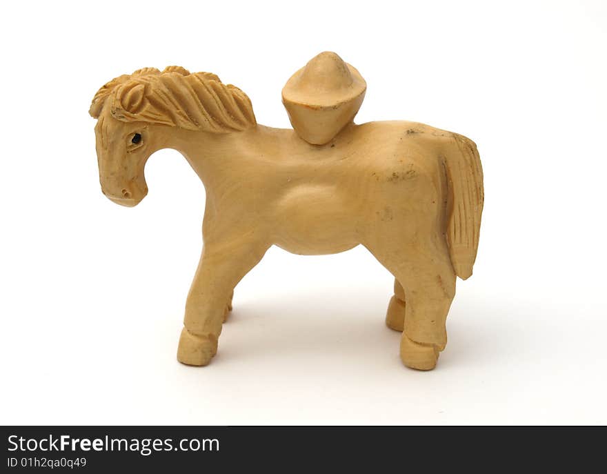 Wood horse