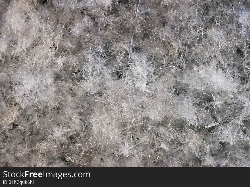 Macro shot of ice crystals. Macro shot of ice crystals