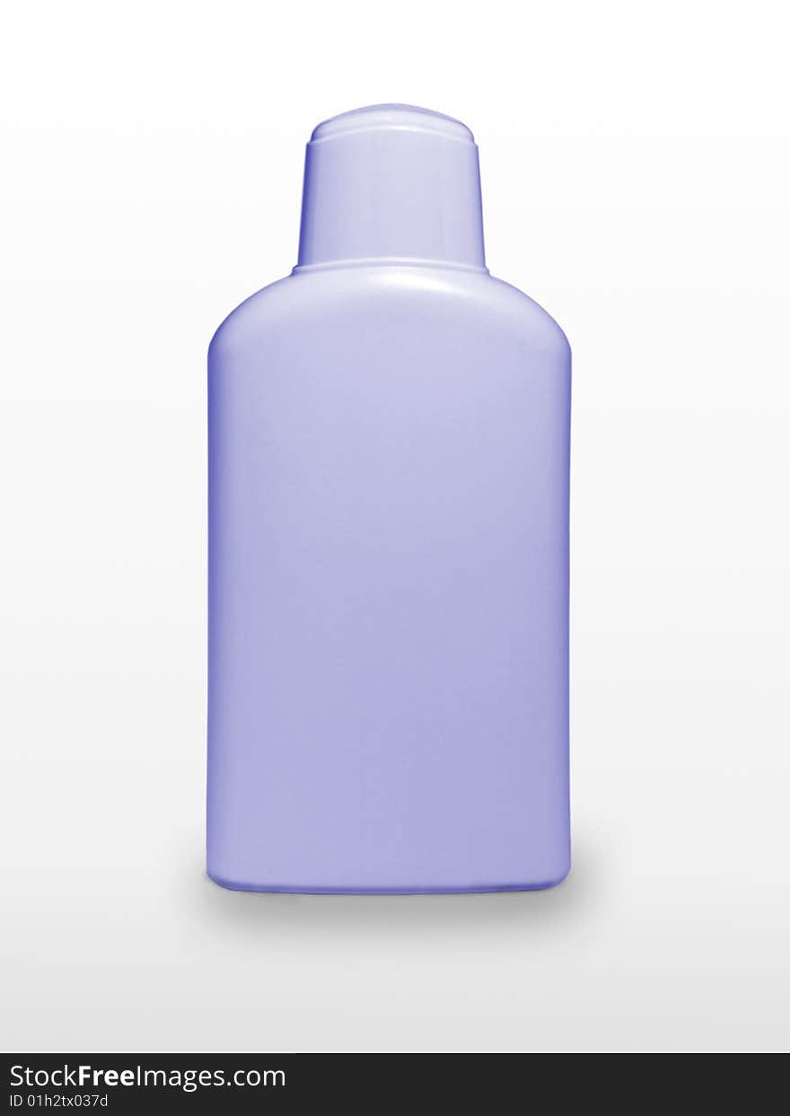 Light violet bottle shampoos