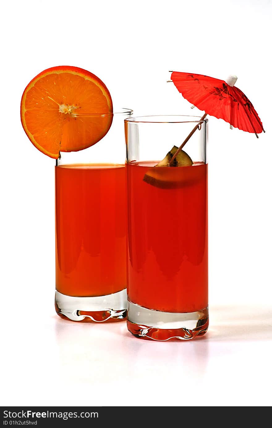 Cocktail with oranges