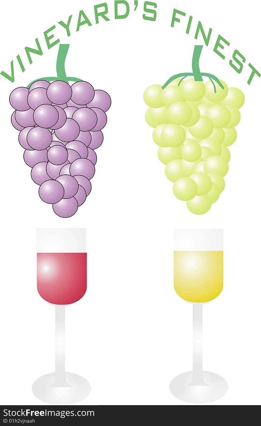 Grapes and wine