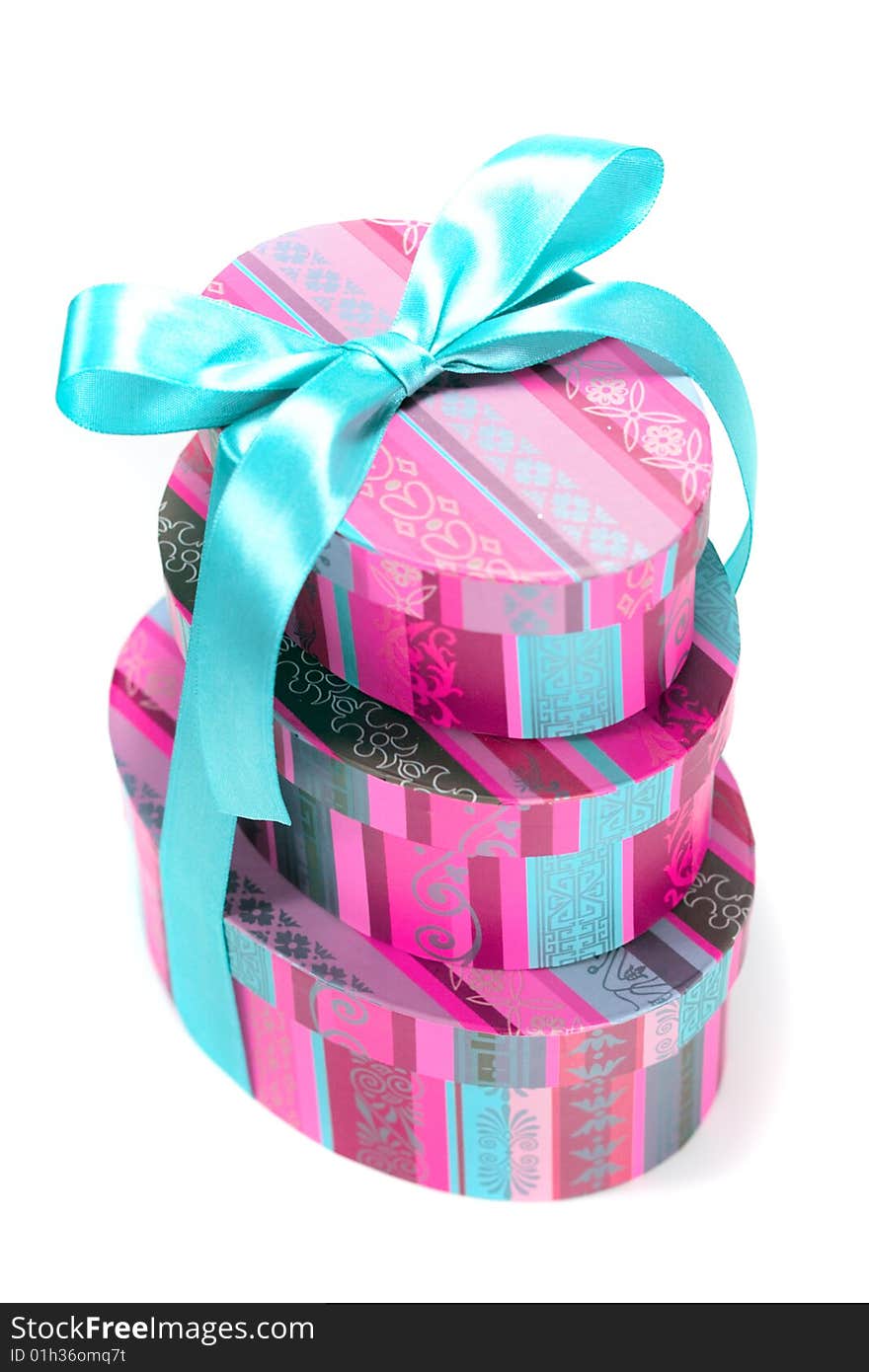 Pyramid Of Colorfull Gift Boxes