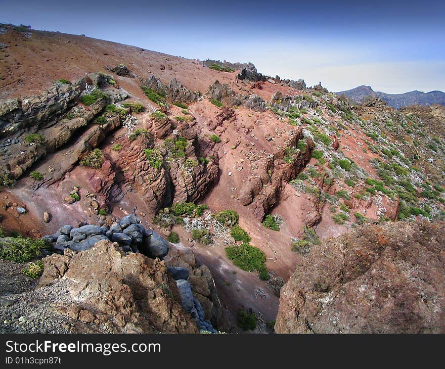 Lava mountains of La Palma