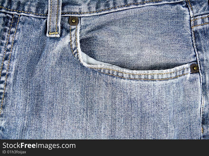 Close up texture jean background of pocket. Close up texture jean background of pocket.