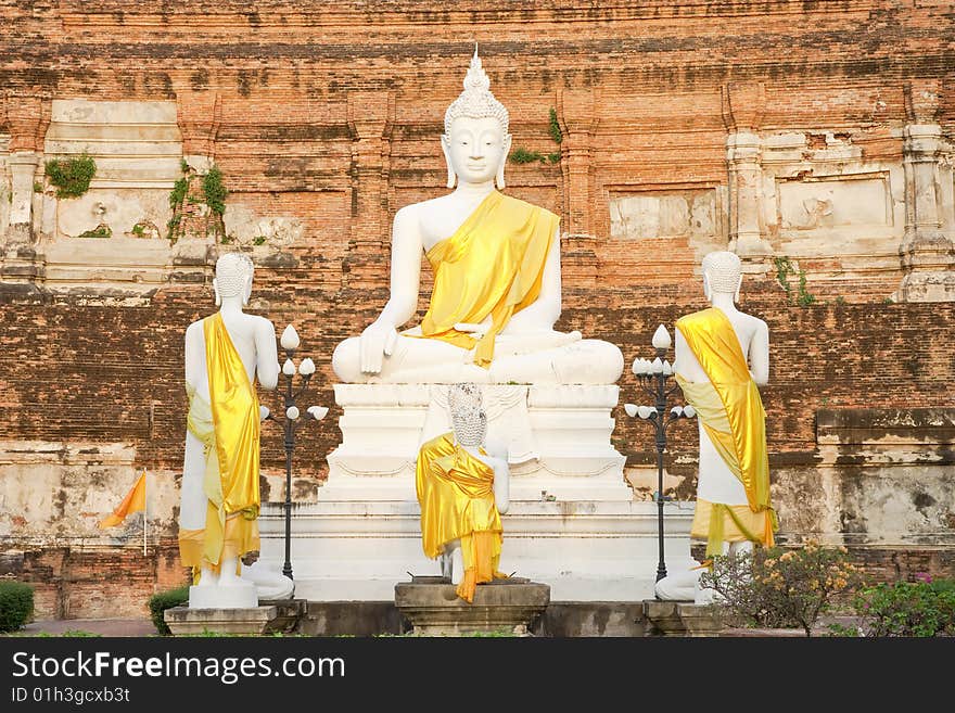 ฺBuddha images in historical park, Aytthaya province, Thailand. ฺBuddha images in historical park, Aytthaya province, Thailand.