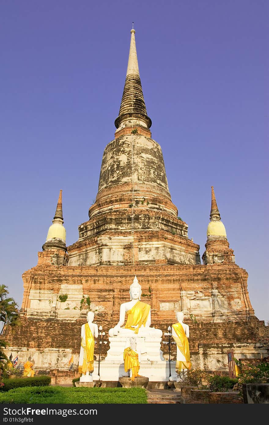 Old pagodas in historical park, Ayutthaya province, Thailand. Old pagodas in historical park, Ayutthaya province, Thailand.