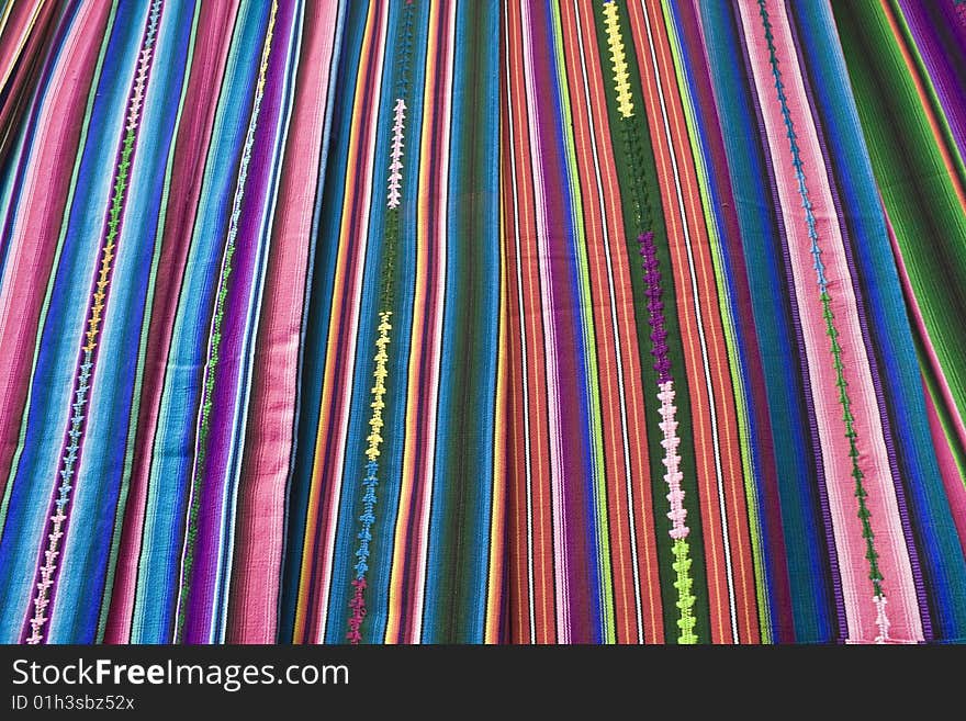 Colorful Blanket - market in Chichicastenango