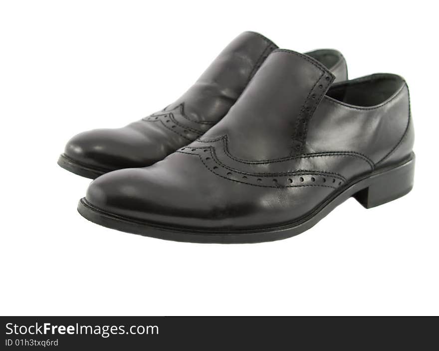 Black Male Leather Shoes