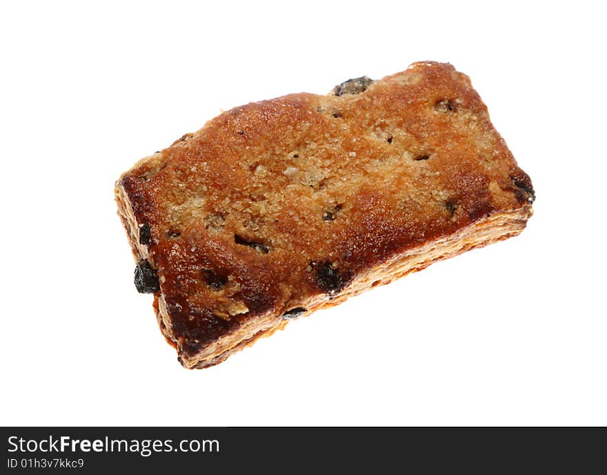 Sweet cookies isolated on a white