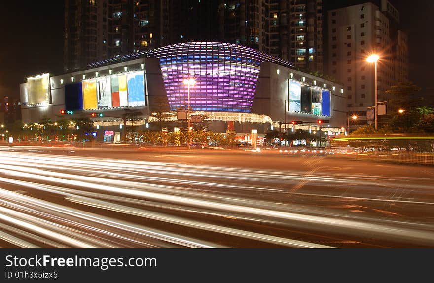 Night scene of Foshan city. Night scene of Foshan city.