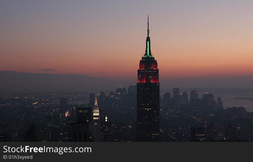 Evening in Manhattan