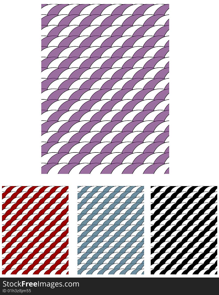 These are 4 different colored seamless abstract tile background - Vector illustrations. These are 4 different colored seamless abstract tile background - Vector illustrations