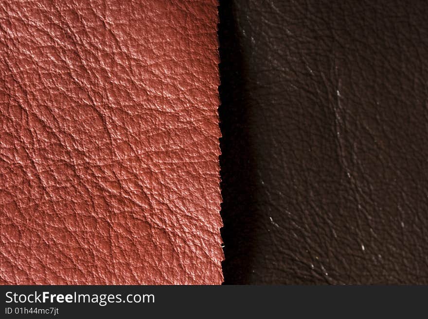 Pink brown leather