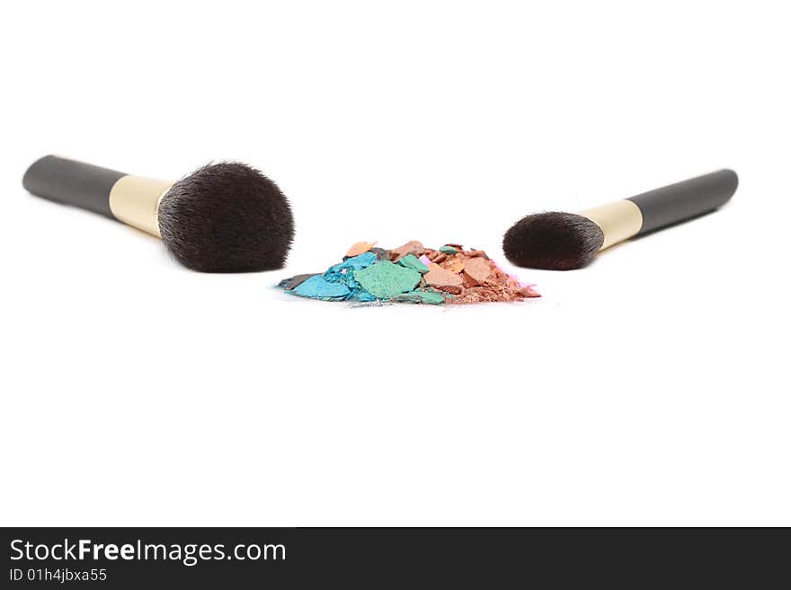 Make-up Brushes And Colors