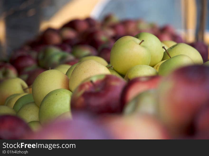 Apples at the farmers market