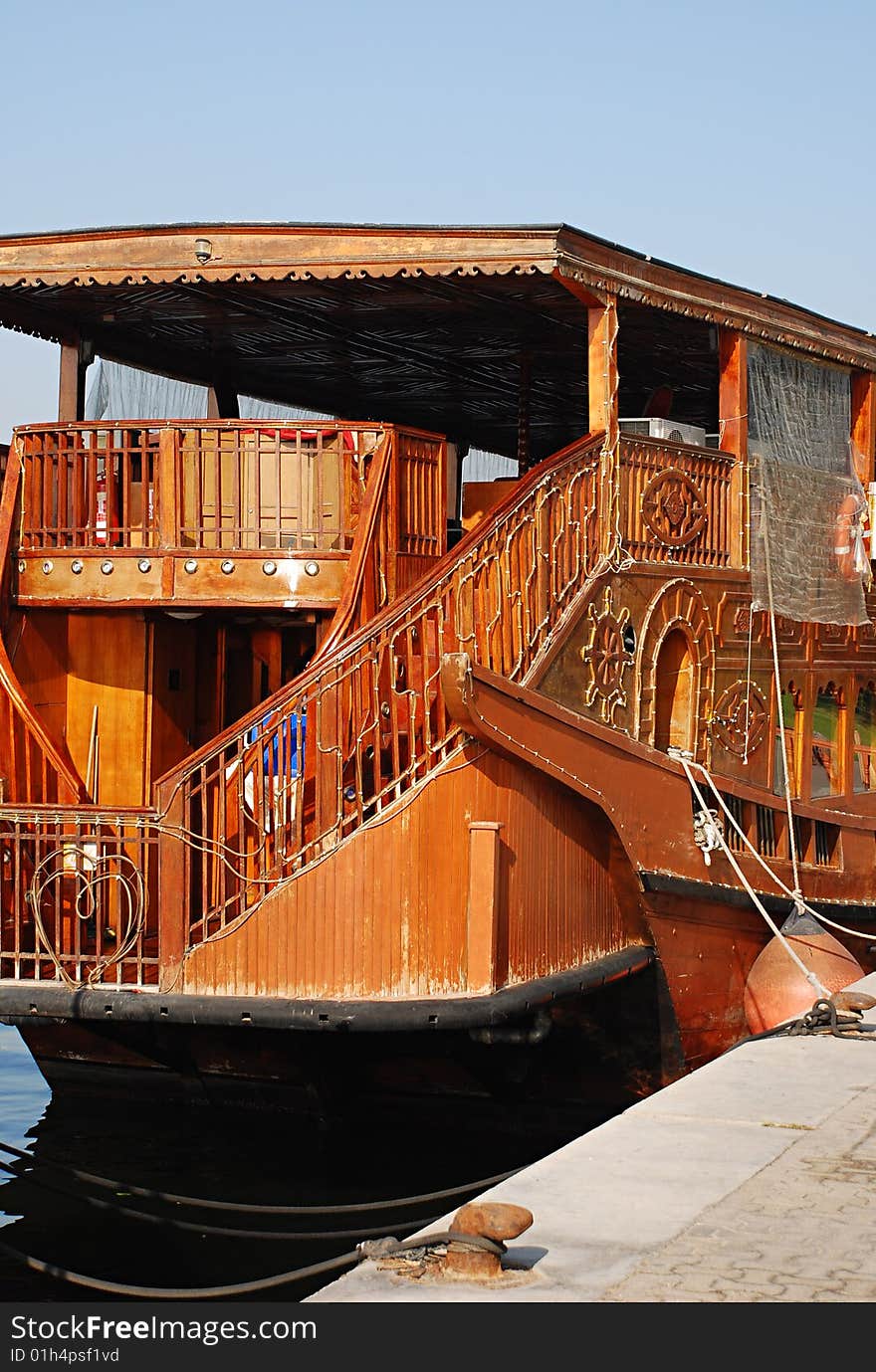 Floating restaurant at Dubai Creek