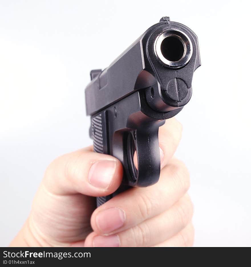 Stock picture: hold you at gunpoint