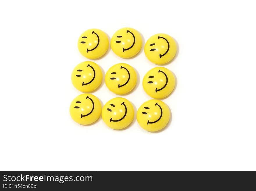 Image of a group of yellow smileys