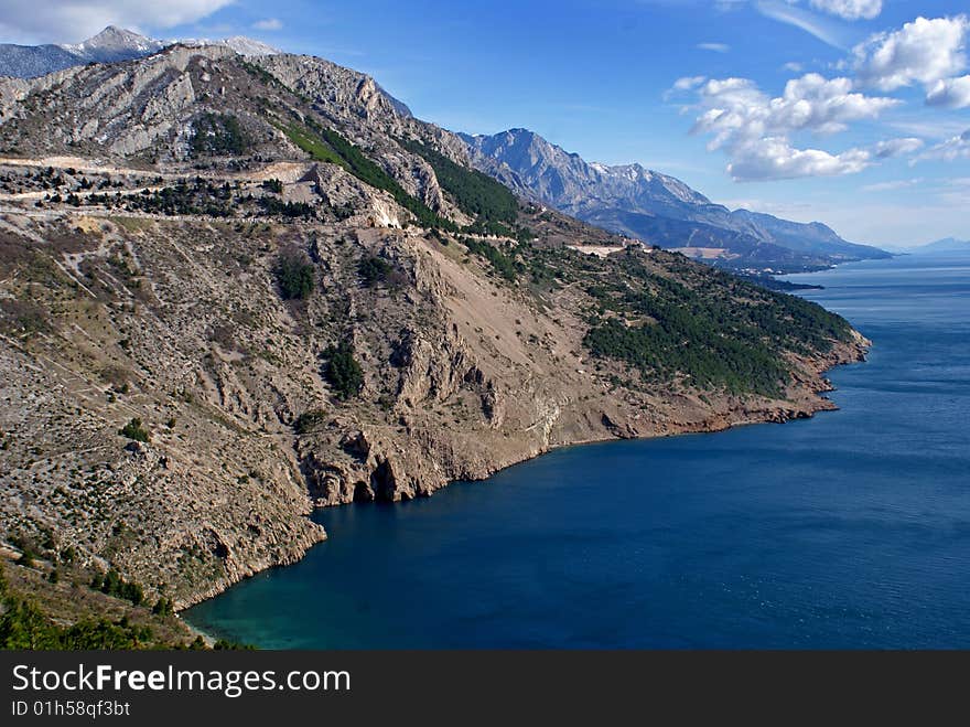 Mediterranean landscape on sunny autumn afternoon. Mediterranean landscape on sunny autumn afternoon.