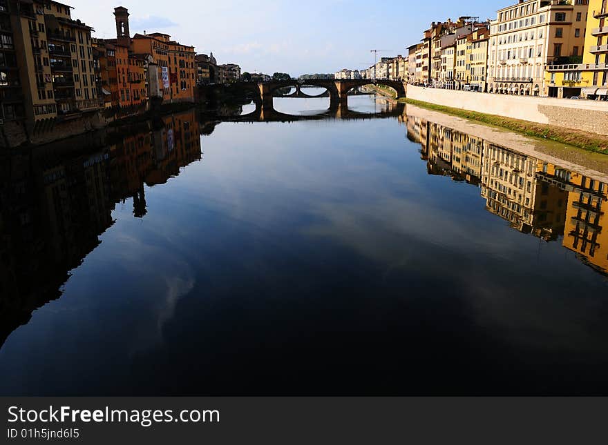 River Arno Reflections