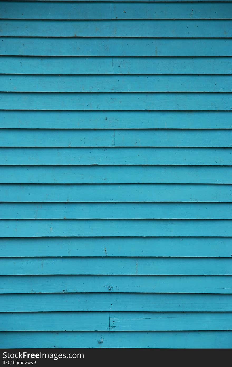 Blue Wooden Wall - Detail Background.