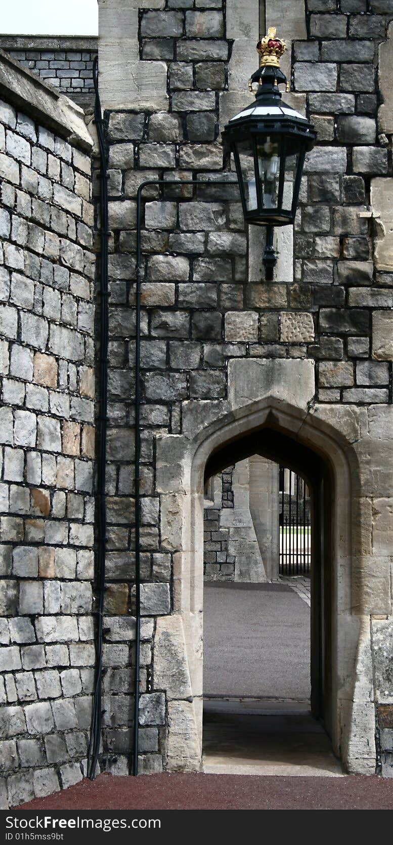 The detail of the gate in Windsor castle, United Kingdom. The detail of the gate in Windsor castle, United Kingdom.