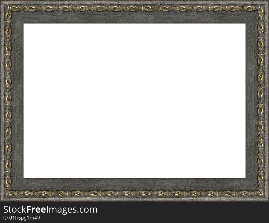 A picture frame on a white