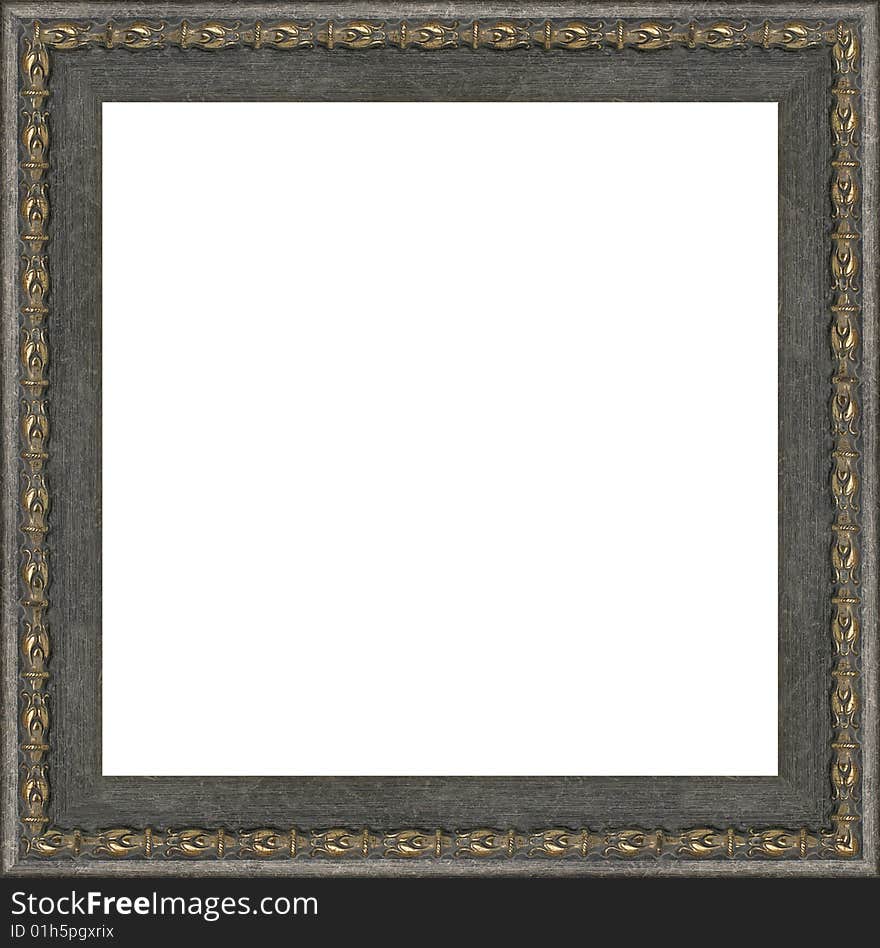 A picture frame on a white