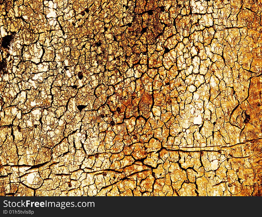 Cracks on a roofing material