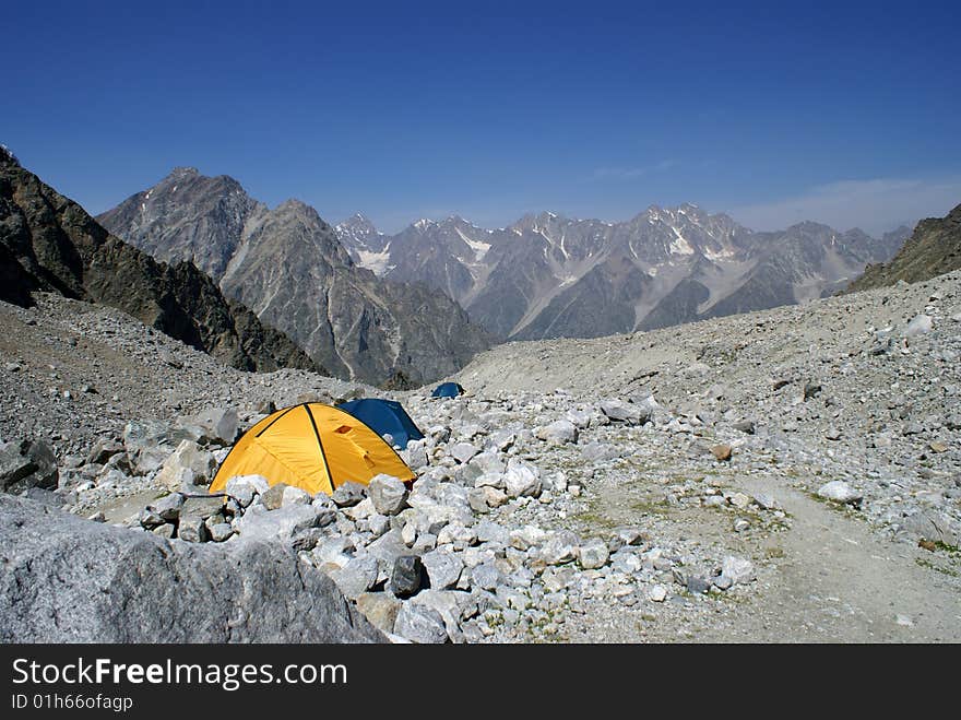 Camp of mountain