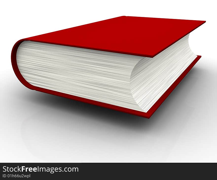 The big book on a white background. The big book on a white background