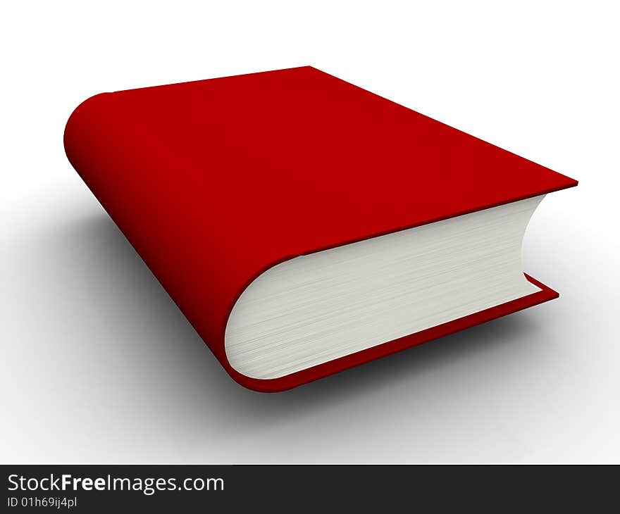 The big book on a white background. The big book on a white background