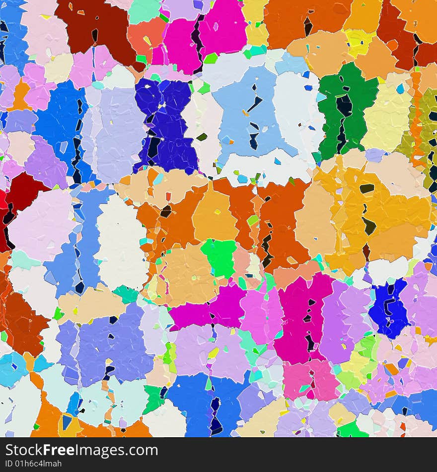 Bright colored shapes in an abstract mosaic. Bright colored shapes in an abstract mosaic