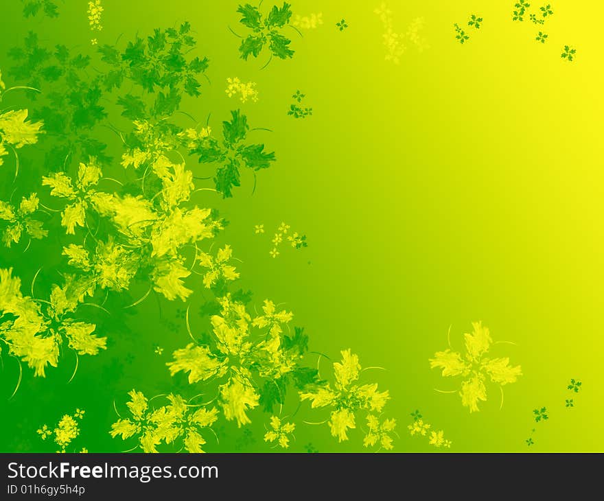 Abstract four leaf clover isolated on white. Spring, freshness concept. Useful for Saint Patrick day too.