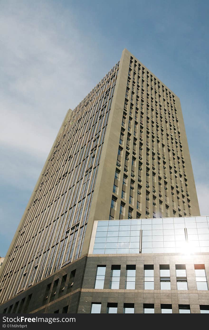 Modern office building with bule sky