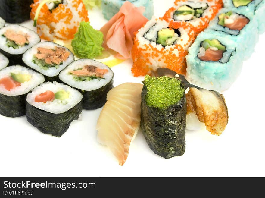 Assortment of sushi