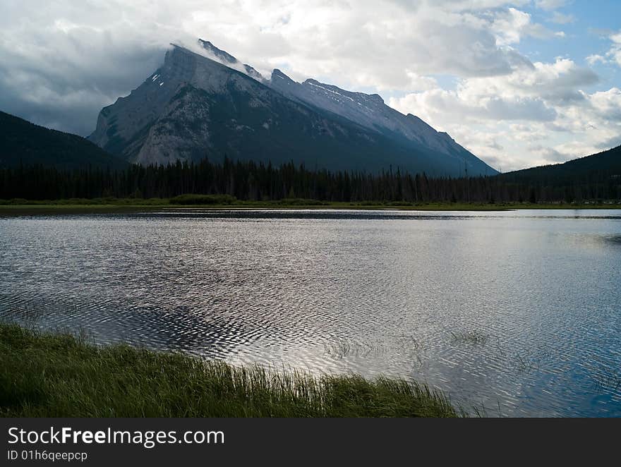 Scenic Lake Vermillion near Banff, Alberta, Canada