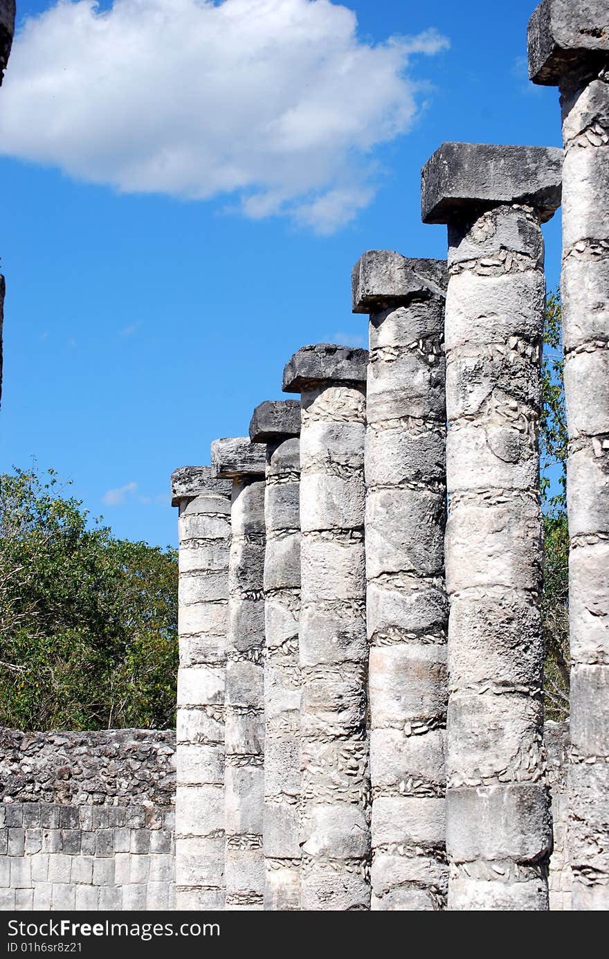 Pre-Columbian ruined city of the Maya civilization in the state of Yucatán, Mexico. Pre-Columbian ruined city of the Maya civilization in the state of Yucatán, Mexico